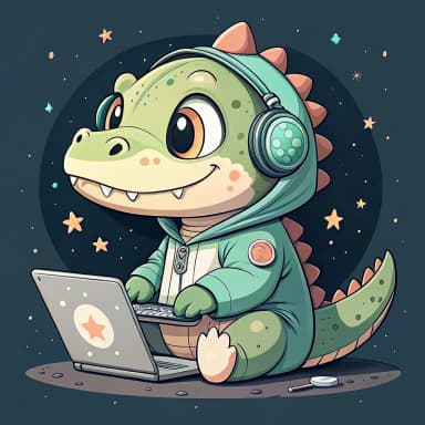 ClawNaut mascot typing on laptop